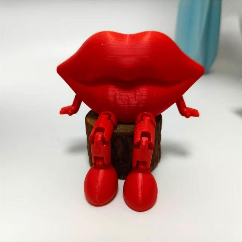 Valentine's Day Gifts Toys 3D Printed Rose Little Man Figurines Mini Figurines and Heart-Shaped Handicrafts Gift Doll Figurine