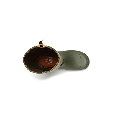 Margo Work Shoes, Long Hooded Boots, Compact, for Gardening and Farm Work, Mandom 60 actiboots MNDM60-KH-240, Khaki, Size 24.0 cm