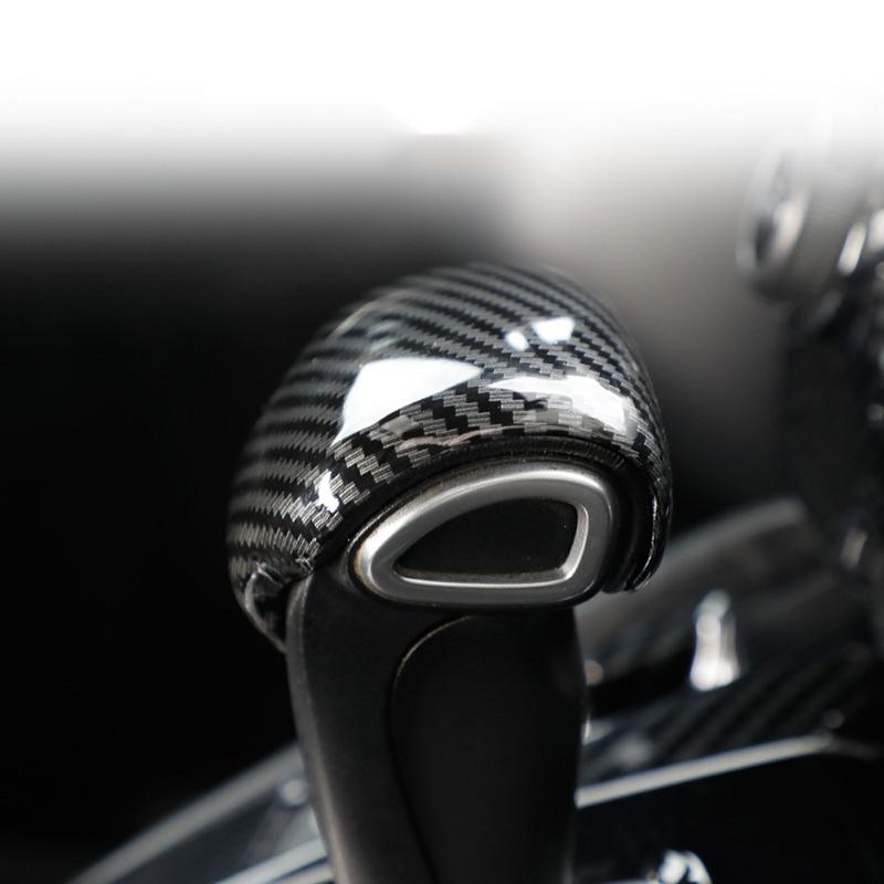 Carbon faser Auto Getriebe Kopf Schaltknauf Abdeckung Getriebe Shift Griff Trim Aufkleber Für Honda crv CR-V 2017- 2022 zubehör