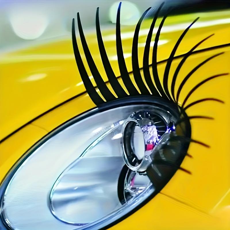 2pcs Eyelashes Specially Designed for Automobiles, Car Headlights Eyelash Sticker,