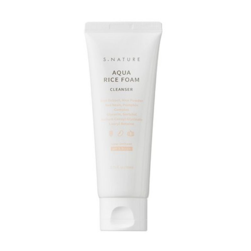S.NATURE Aqua Rice Foam Cleanser 80ml
