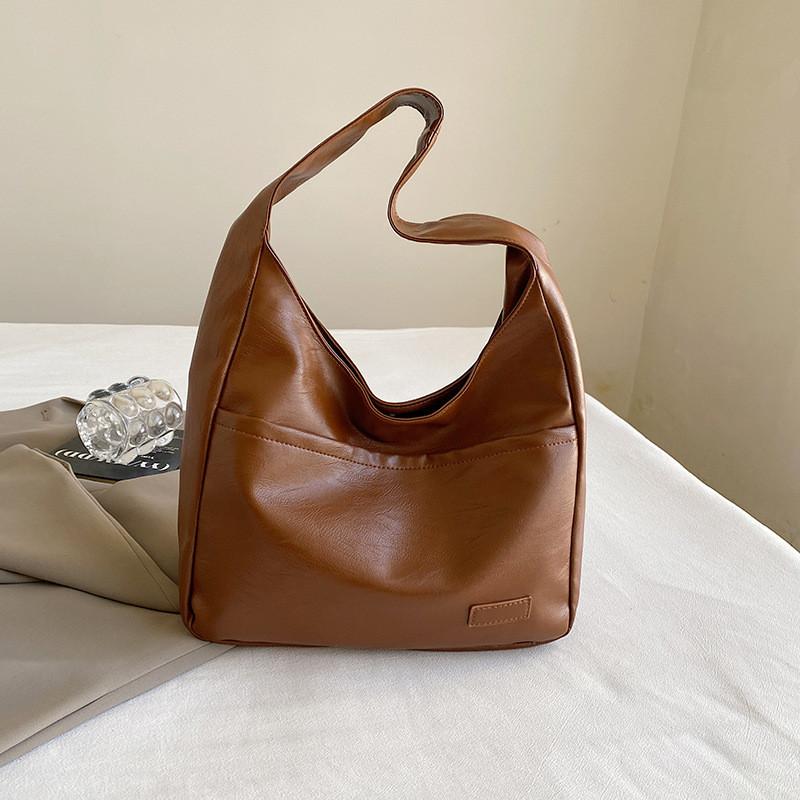 Chic Vintage Inspired Single Shoulder Tote Bag For Women Stylish Pu Fabric Design