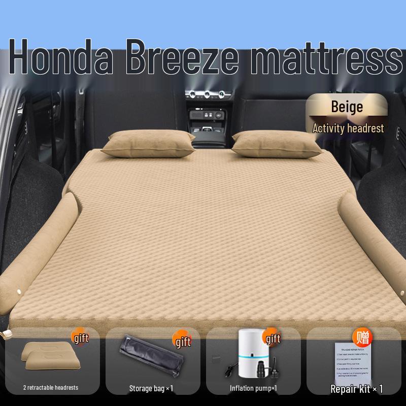 Compatible with 25 Honda Breeze Models: Inflatable Car Bed Mattress for Trunk and Rear Seat