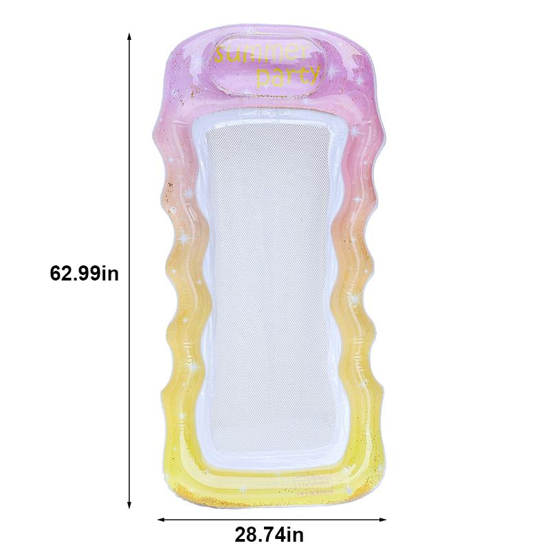 

Rooxin Inflatable Floats Bed Swim Ring Tube Water Leisure Bed Swim Air Mattresses Swim Pool Sleeping Bed Beach Lounger Chair