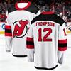 2026 New Jersey Pánský Nový Tréninkový Oblek na Lední Hokej 3D Tištěný Tým Ďáblů Bílý Sportovní Dlouhý Rukáv Rodina