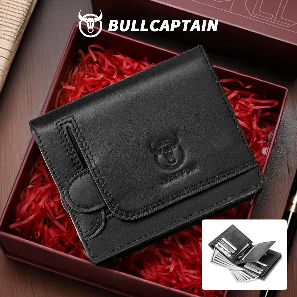 Herren Geldbörse und Kartenhalter aus echtem Leder