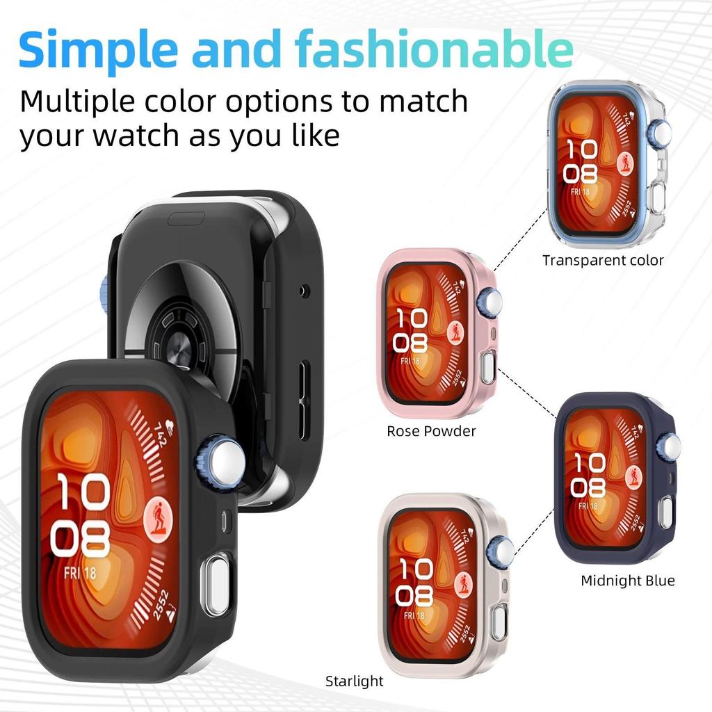 PC Hard Case For Huawei Watch Fit 4 No Screen Cover Protective for Huawei Watch Fit 4 Pro Hollow Bumper Watch Accessories