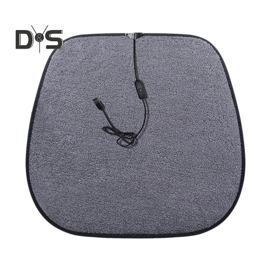 

Подогреваемая подушка для сиденья автомобиля, USB-подогреваемый чехол для стула для зимних поездок, портативный чехол для сиденья с подогревом для офиса, дома, активного отдыха на свежем воздухе, противоскользящее дно автомобиля серый