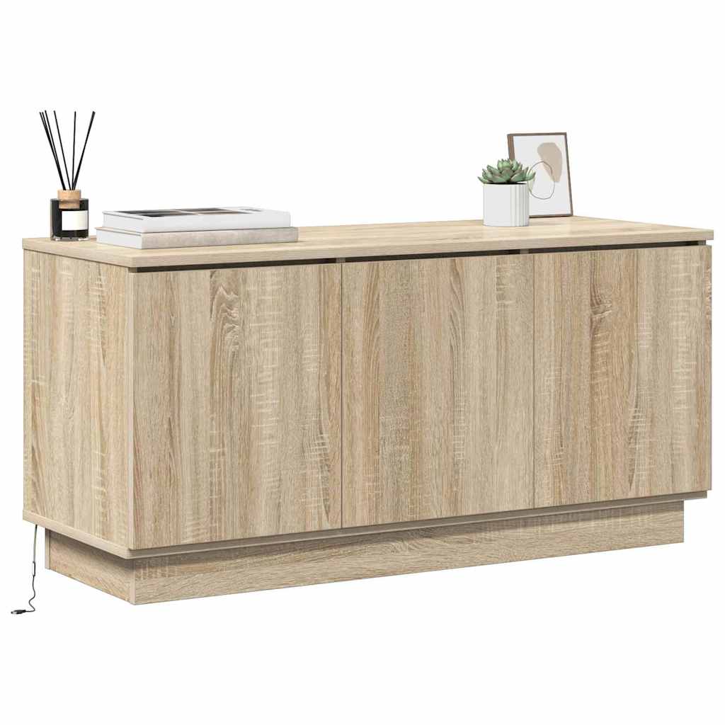TV Cabinet in Sonoma Oak 100 x 38 x 49 cm Particleboard