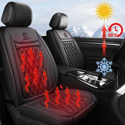 Coprisedile Riscaldato per Auto 12-24v 30' Riscaldatore Rapido per Sedile Auto Tessuto/Flanella Protezione Riscaldata per Sedile Auto 25W Coprisedile Riscaldante Auto