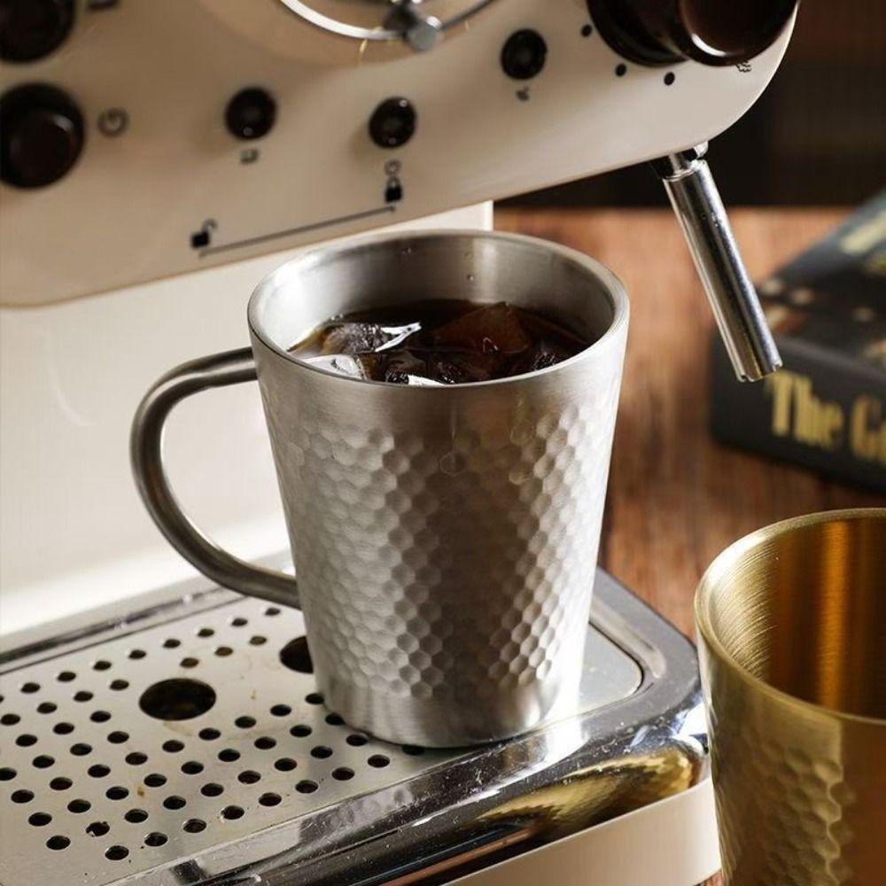 Double Wall Stainless Steel Coffee Cup Portable Thermal Cup Stainless Steel Drink Mug  Camping