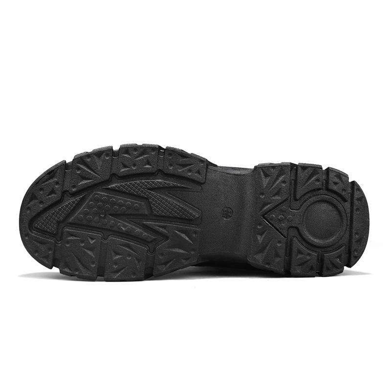 Warrior Casual Versatile Fashion Trend Daily Commuting Martin Boots Men Boots Black WXP(WZ)-276901