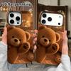Phone Case: 2D Flat Design Suitable for iPhone 18 17 16 15 14 13 Pro Film Protective Case, Couple Style, Knock To Say Hi, Christmas and Halloween Gift