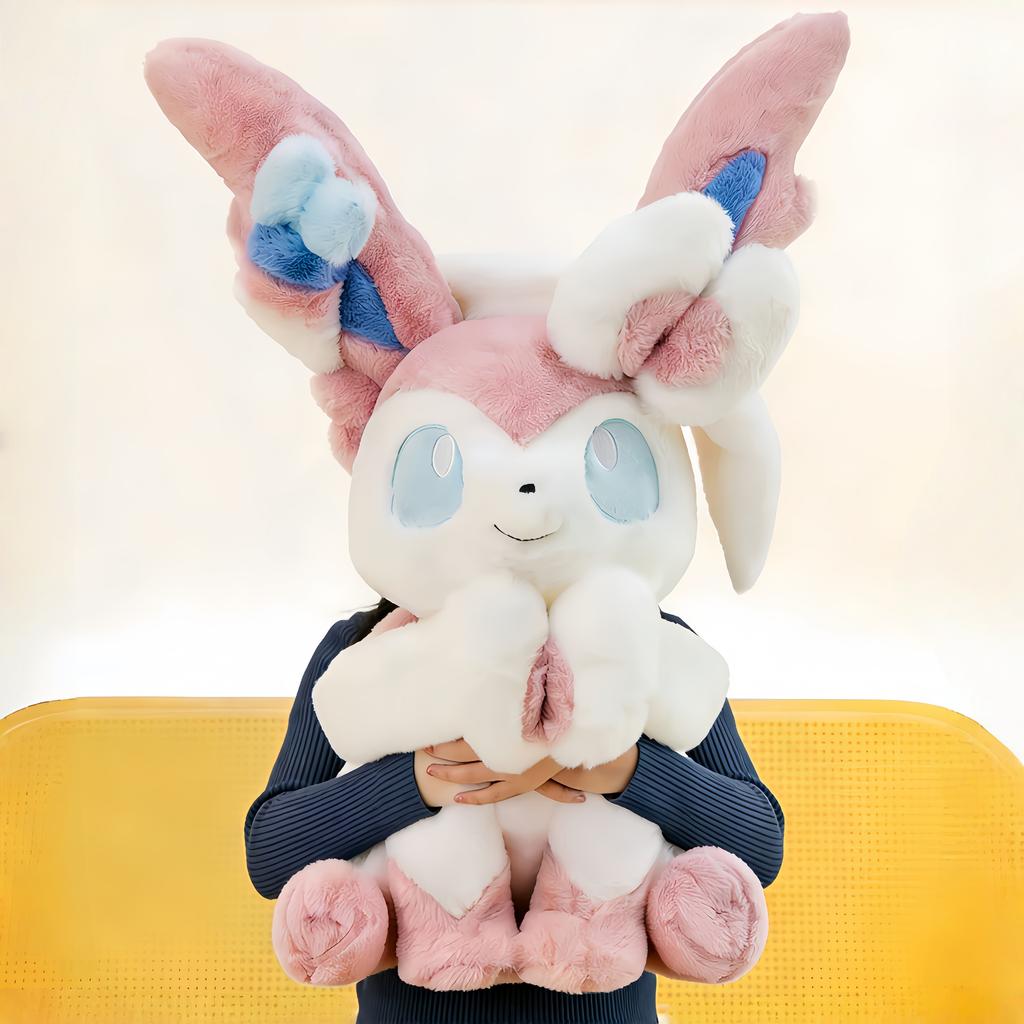 40-80Cm Sylveon Plushies Pokémon Peluche Huge Cartoon Anime Glaceon Plushie Eevee Stuffed Doll Ornament Kids Toy Gifts