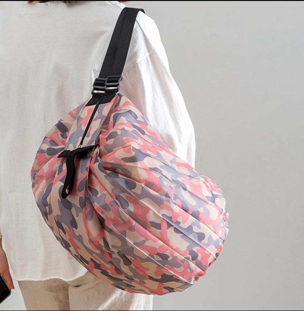 Faltbare Einkaufstaschen Supermarkt Nylon BacGroßvolumige Tragbare Lebensmittel Schultertasche WasserdichtOutdoor Reise Aufbewahrungstasche