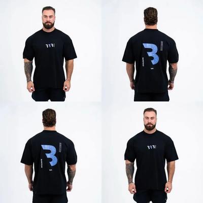 Summer Thavage Muscular Men CBUM Short Sleeve T Shirt CBUM Gym High Quality Pure Cotton Shirt CBUM US Overd Tshirt#Color(1)