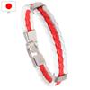 Geflochtene Flaggenfarbe Lederarmband PU Kunstleder Manschette Fußball Weltmeisterschaft Land Armband Unisex Schmuck