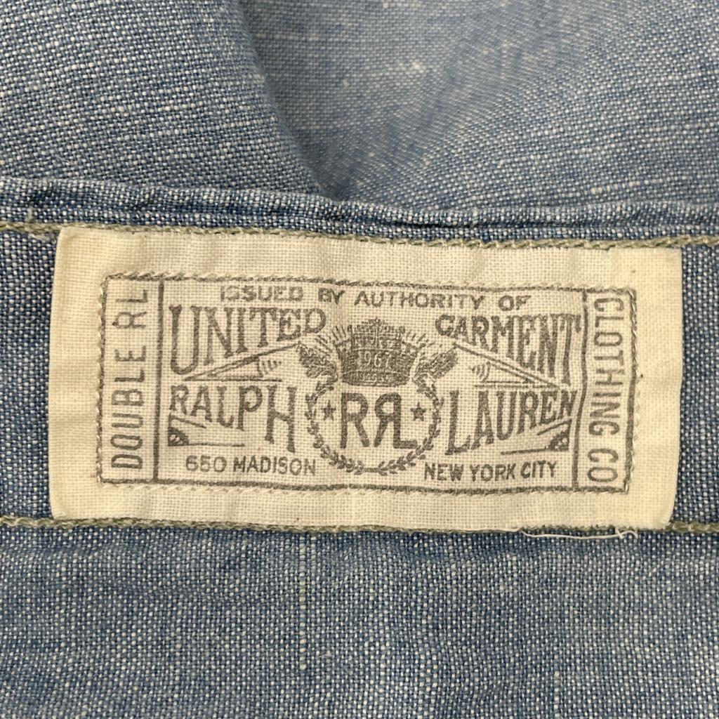 RRL Light Blue Half Sleeve Shirt tops M Light blueUsed