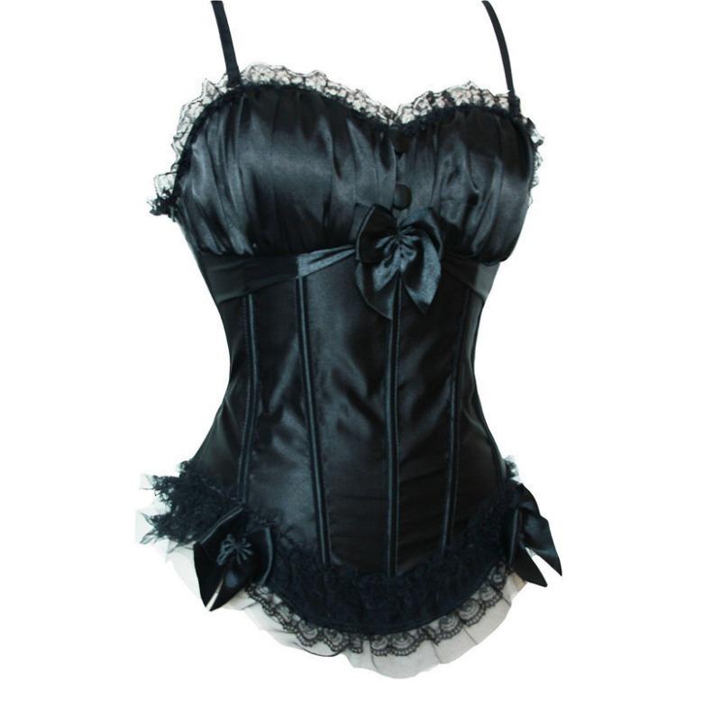Corsetto Modellante Corpo Donna con Laccetti, Stecche, Spalline Sottili, Coppe Sagomate