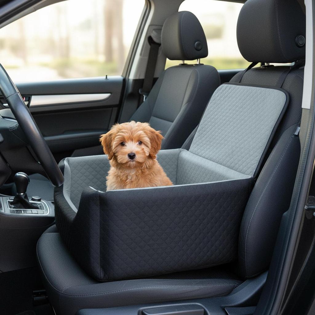 Portable Car and Home Pet Safety Seat: Removable & Washable for Medium To Large Dogs
