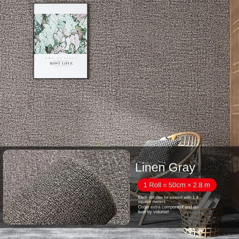 0.5x2.8m 3D Wall Linen New Design Self-adhesive Living Room Bedroom Waterproof Wallpaper Children's Room Decorative Wall