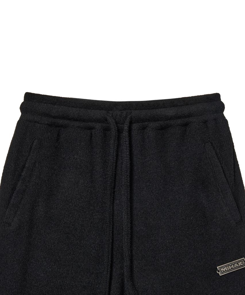 Mihag Metal Label Warm Touch Bootcut Pants (Black)