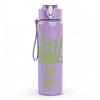 1PC Skeleton Hand Gesture 750ml Color Plastic Sports Water Bottle Leakproof Flip Straw Lid Suitable for Sports Office Home Use