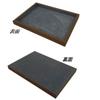 Arm Jewelry Accessory Flat Display Small Item Luxury Dark King's Tray, Case, Tray, Wooden, Tray, Holder, (No Dividers, Gray)