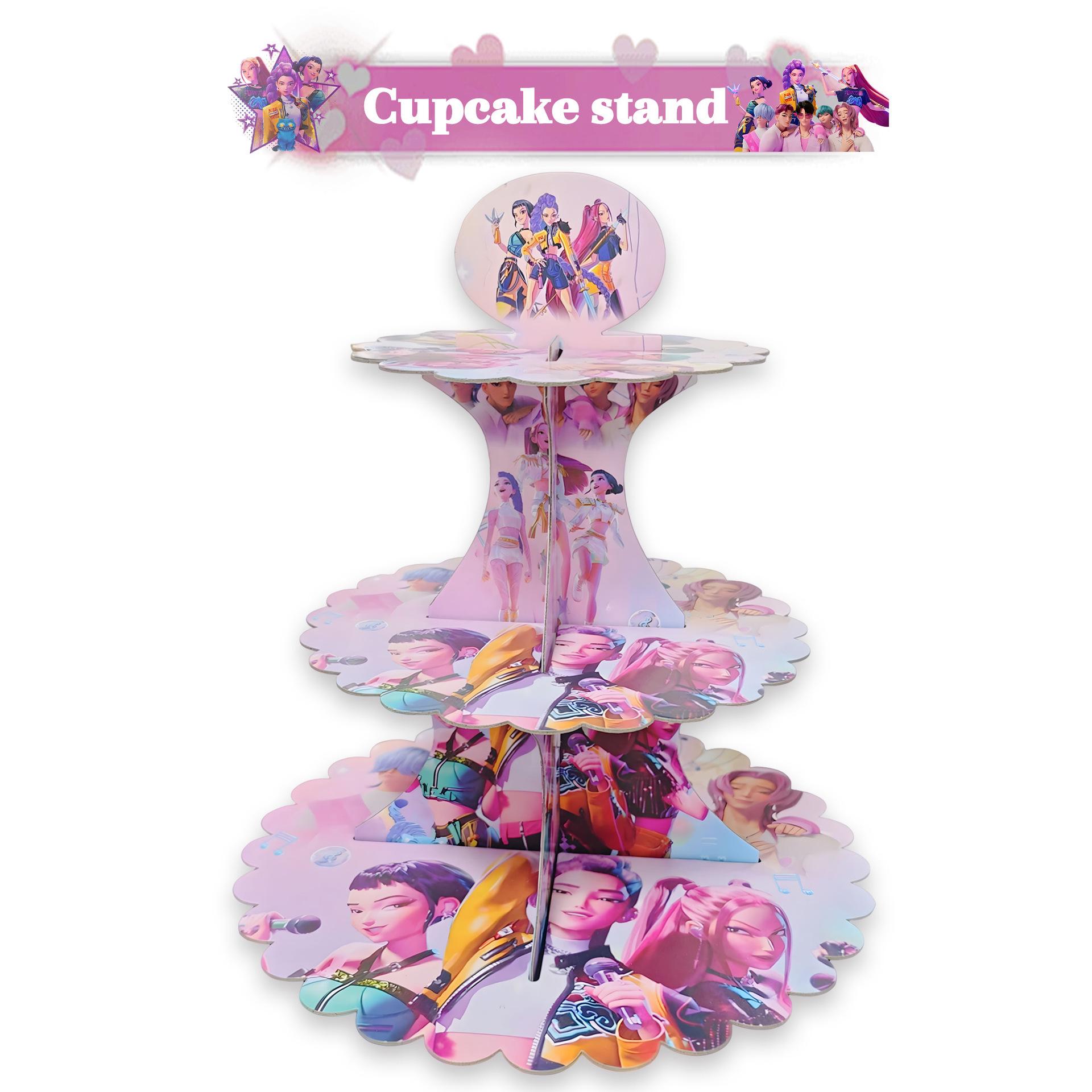 Cartoon Cake Stand for Birthday Party Decorations - Disposable Party Supplies Bestseller