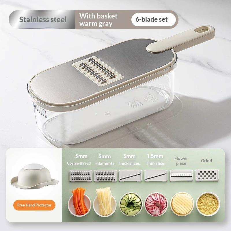Vegetable Cutter Multi-function Chopper Slicing Shredding Dicing Fast Chopper Set for Potato Carrot Cucumber Home Kitchen