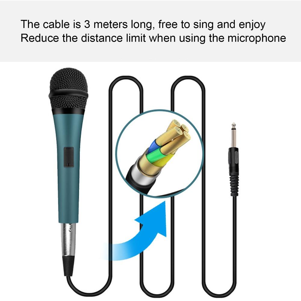 with 6.35mm XLR 3m Cable Handheld Microphone Noise Reduction Wired Microphone  Live Performance