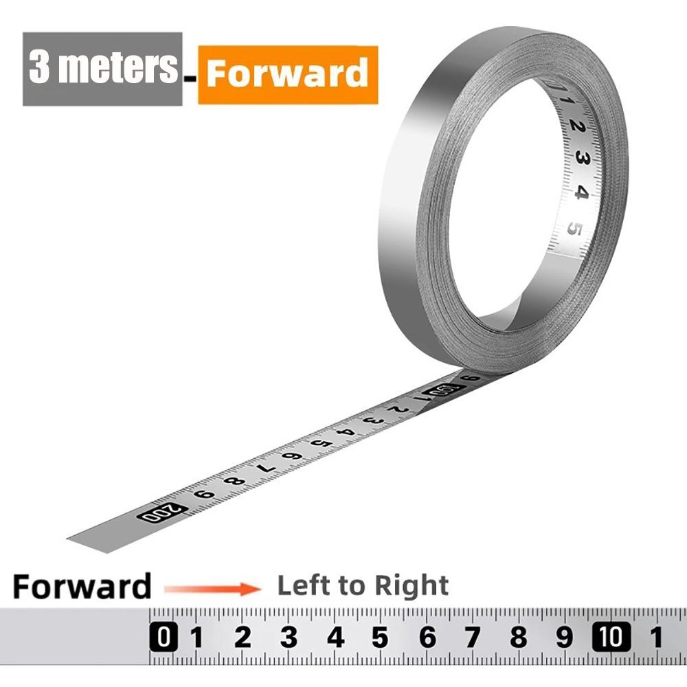 Self-Adhesive Measuring Tape Stainless Steel Workbench Ruler Adhesive Backed Tape Ruler