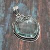 Green Amethyst Gemstone 925 Sterling Silver Handmade Unique Jewelry Pendant