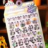 2pcs 3D Cut Kawaii Panda Relief Crystal Sticker Cute Diy Mobile Phone Decoration Sticker Student Hand Account Stationery High Quality Gift