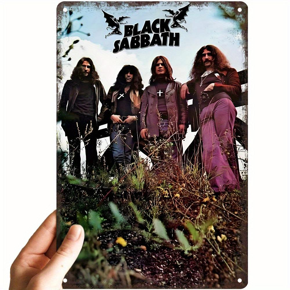 Vintage Black Sabbath Metal Sign - Retro Band Art Aluminum Tin Poster - Durable Decor for Pubs, Bars & Music Rooms