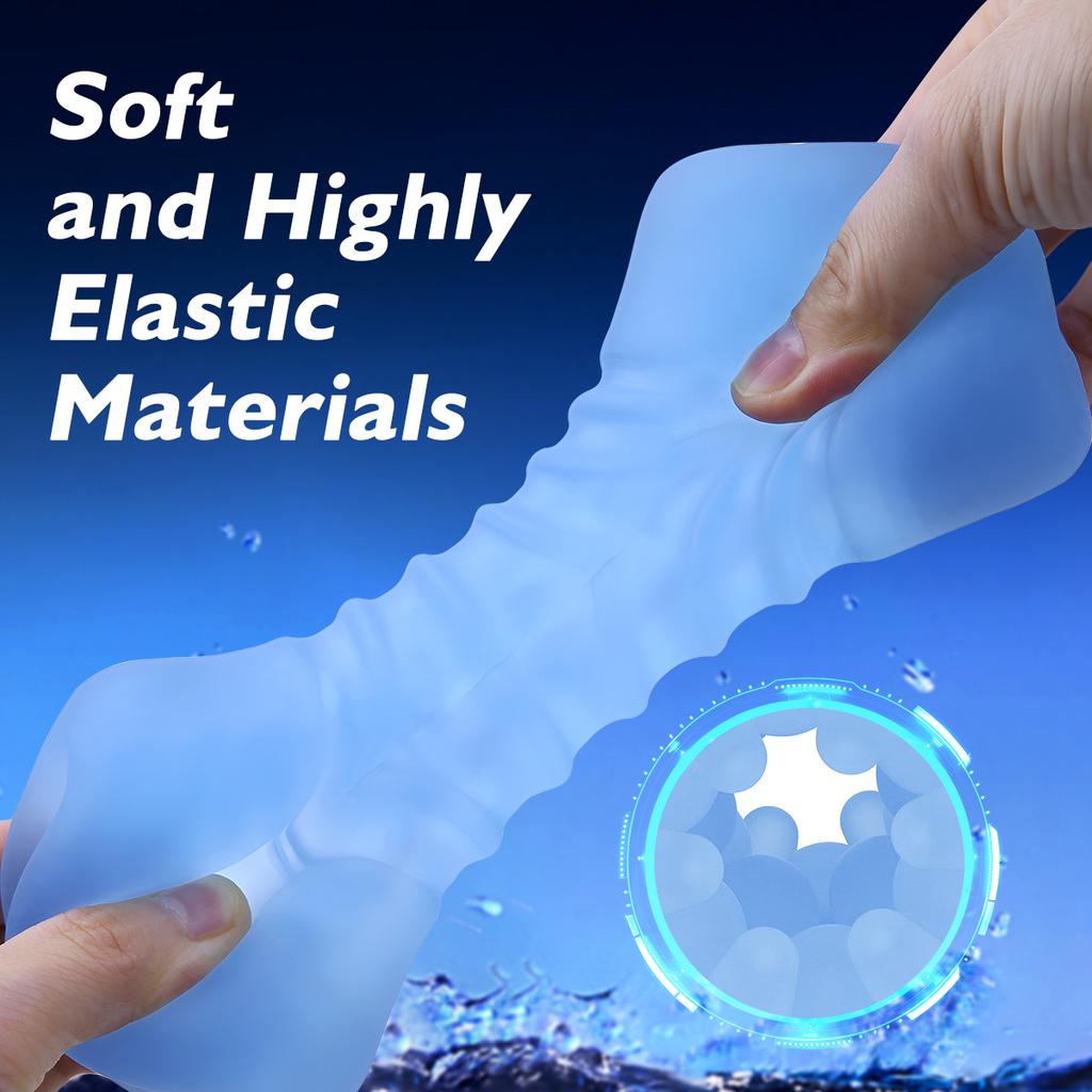 TPE Artificial Vagina Dual Channel Glans Sucking Sex Toys for Men Portable Male Masturbator Cup Delay Ejaculation Penis Massage