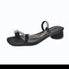 Rhinestones with Skirts, Slippers for Women's Summer Wear, New Summer Cool Slippers, Women's High-heeled Sandals