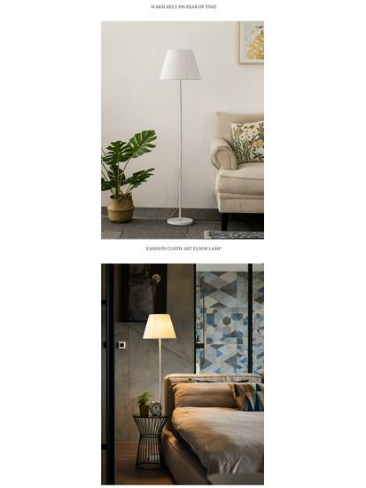 Modern LED Floor Lamp with Remote - Warm Ambient Light for Living Room, Bedroom, Bedside, and Streaming Background.