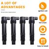 4PCS Motorcycle Ignition Coil For KAWASAKI NINJA ZX-6RR 2003-06 NINJA ZX-6R 2003-2018 ZX636 ZX600 21171-1282 21171-0021-A58X