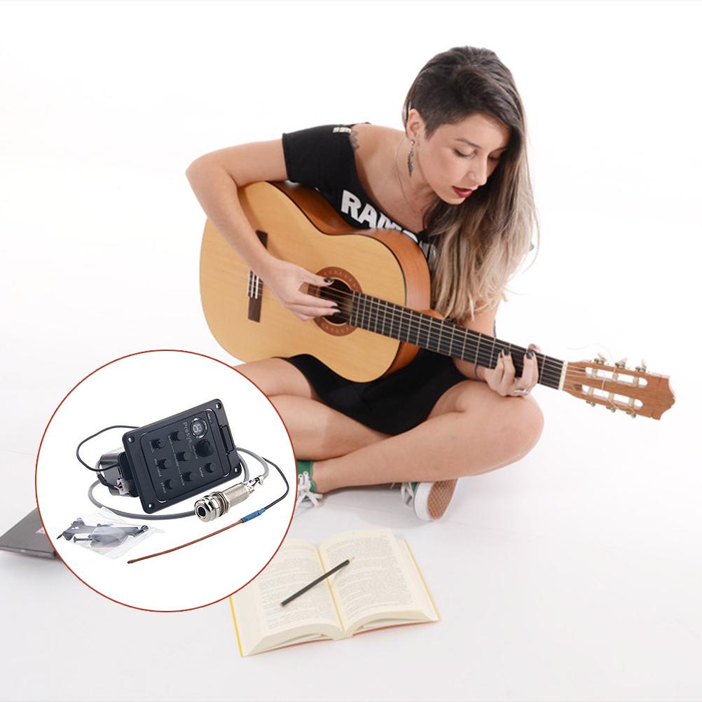 Guitar Preamp EQ Tuner Piezo Pickup Beat Guitar Parts Accessories