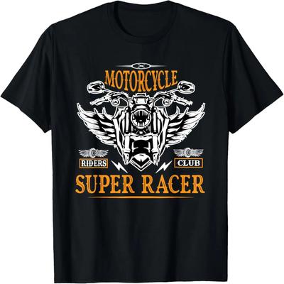 Motorradfahrer Club Super Racer Biker Herren Geschenke T-Shirt