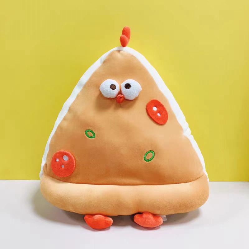 Kawaii Creative Chicken Plush Doll Pillow Cosplay Book Hamburger Pizza Food Plush Doll Christmas Tree Decor Gift For Boys Girls