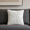 Plush Jacquard Pillow Cover, 3D Embossed Solid Color Cushion Case, 17.7 x17.7 Inch Anti-Static Soft Throw Pillow Cover, Modern Cozy Home Decor for