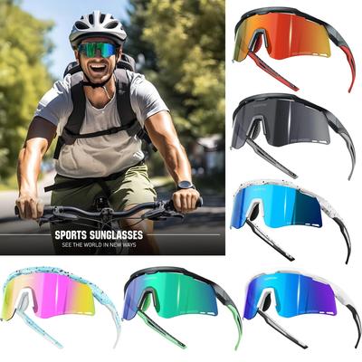 Occhiali da Ciclismo Uomo Donna Polarizzati Occhiali da Sole per Bici da Corsa MTB Occhiali da Baseball per la Guida Protezione UV400 Occhiali Sportivi