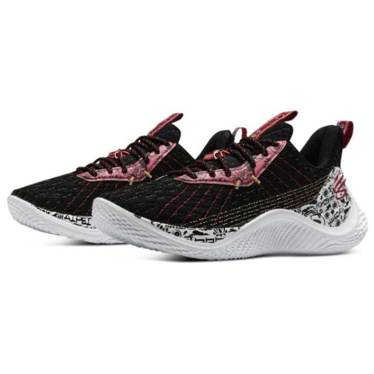 Under Armour Curry 10 Flow Fashion Versatile Low Top Basketball Shoes Unisex Sneaker Black 3026289-001