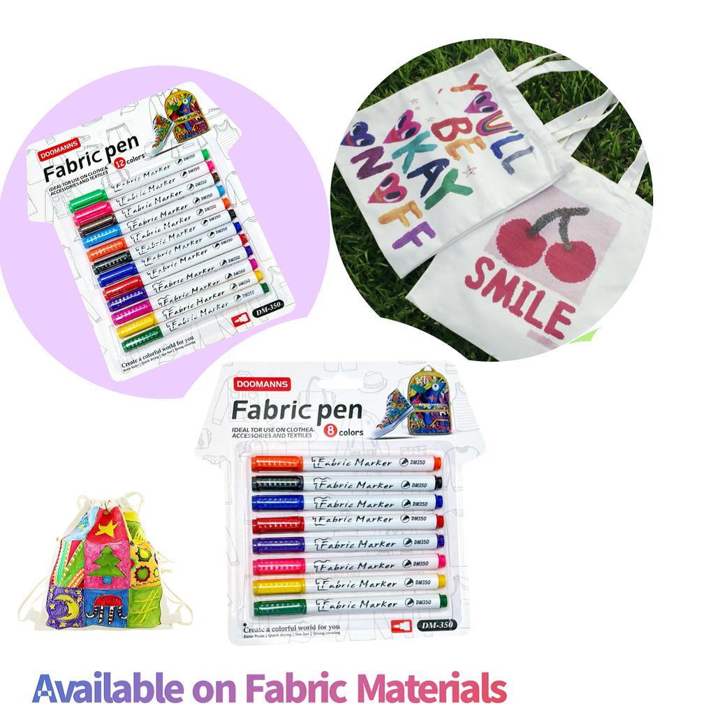 8/12 szt. Pisak do tkanin, Idealny do użycia na Tkaninie, Akcesoriach i Tekstyliach, DIY T-shirt, Plecak, Buty