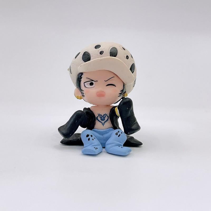 One Piece Anime Character Luffy Boys and Girls Bedroom Decorative Toy Kawaii Pvc Material Creative Model Doll Cartoon Gift
