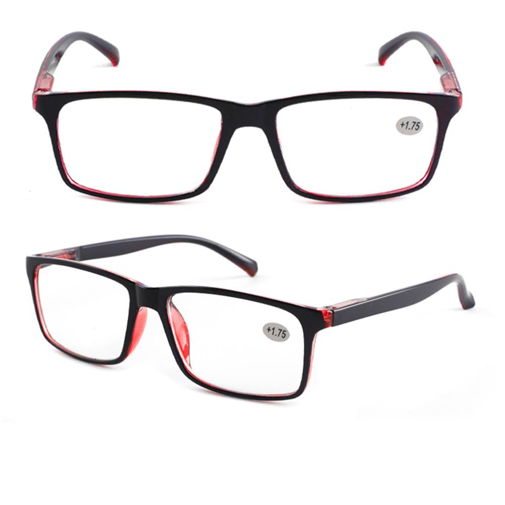 Reading Glasses Men Women Sports Anti-Blue Light Reading Eyewear Black Red Presbyopia Eyeglasses +100 To+400 Glasses