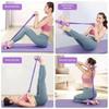 6-tube Resistance Band Multi Function Tension Rope Fitness Bands 6-tube Elastic Yoga Pedal Puller for Sports Exercises at Gym