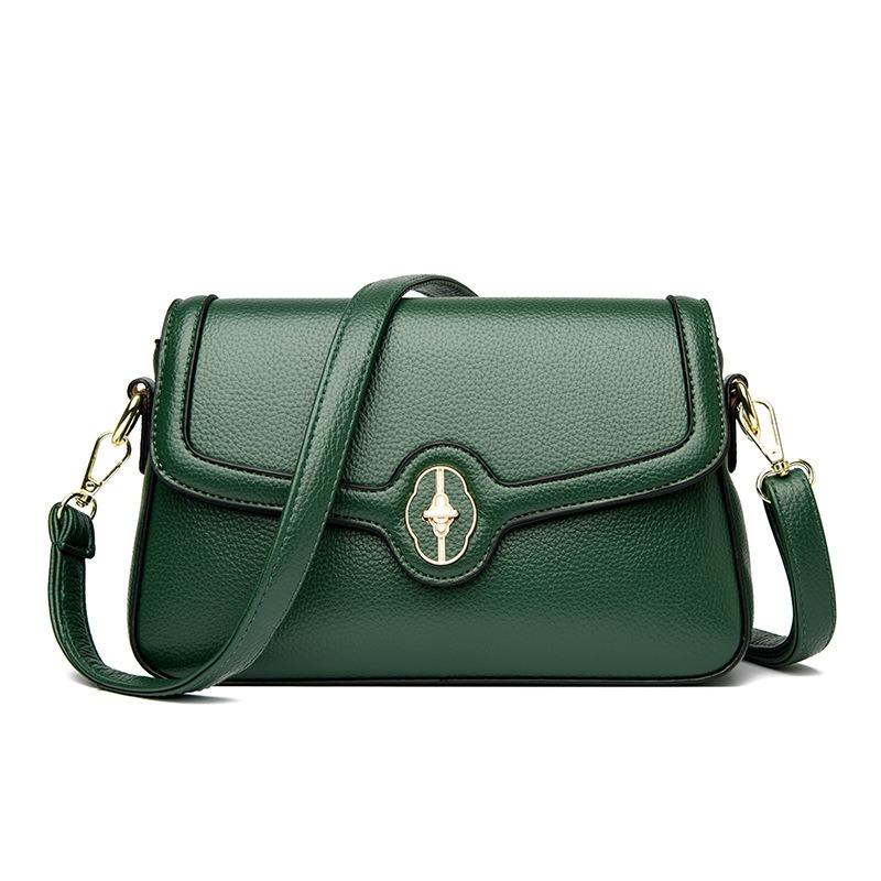 Women's bag, high-end clamshell messenger bag, light luxury temperament, single shoulder women's backpack, fashionable and simple small square bag.